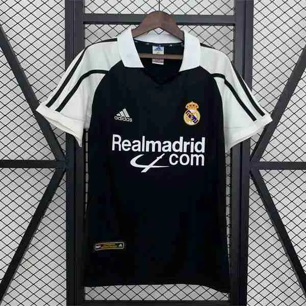 Tailandia Camiseta Real Madrid 2ª Retro 2001-2002 Thailandia Maglietta Calcio Away Real Madrid Retro 2001 2002