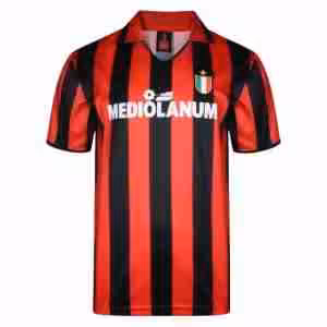 Thailandia Maglietta Calcio Prima AC Milan Retro 1988 Rosso