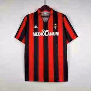 Thailandia Maglietta Calcio Prima AC Milan Retro 1989 1990