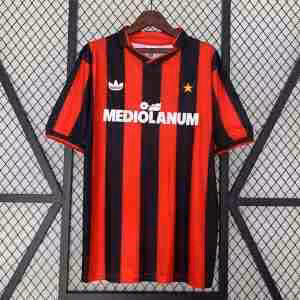 Thailandia Maglietta Calcio Prima AC Milan Retro 1990 1991