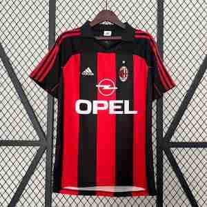 Thailandia Maglietta Calcio Prima AC Milan Retro 2000 2002