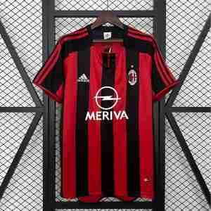 Thailandia Maglietta Calcio Prima AC Milan Retro 2003 2004