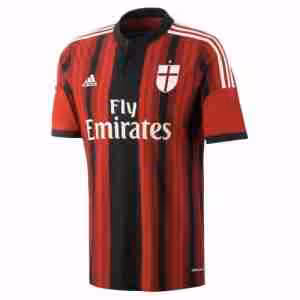 Thailandia Maglietta Calcio Prima AC Milan Retro 2014 2015 Rosso