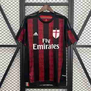 Thailandia Maglietta Calcio Prima AC Milan Retro 2015 2016 Rosso