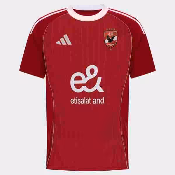 Tailandia Camiseta Al Ahly SC 1ª 2025-2026 Thailandia Maglietta Calcio Prima Al Ahly SC 2025 2026