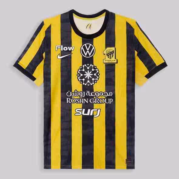Tailandia Camiseta Al-Ittihad FC 1ª 2025-2026 Thailandia Maglietta Calcio Prima Al-Ittihad FC 2025 2026