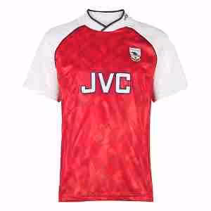 Thailandia Maglietta Calcio Prima Arsenal Retro 1990 1991 Rosso