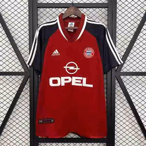 Tailandia Camiseta Bayern Munich 1ª Retro 2001-2002 Thailandia Maglietta Calcio Prima Bayern Monaco Retro 2001 2002
