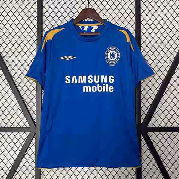 Tailandia Camiseta Chelsea 1ª Retro 2005 2006 Thailandia Maglietta Calcio Prima Chelsea Retro 2005 2006