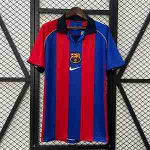 Thailandia Maglietta Calcio Prima FC Barcellona Retro 2001 2002