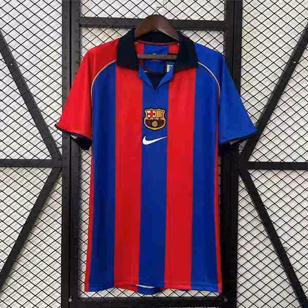 Tailandia Camiseta Barcelona 1ª Retro 2001-2002 Thailandia Maglietta Calcio Prima FC Barcellona Retro 2001 2002