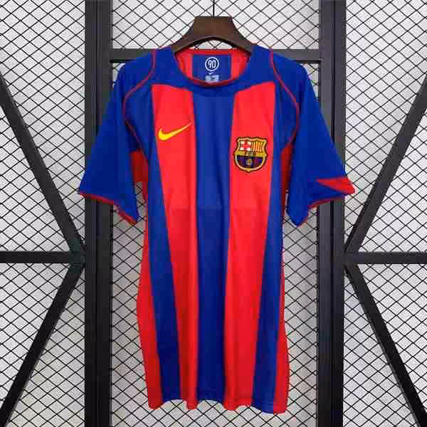 Tailandia Camiseta Barcelona 1ª Retro 2004-2005 Thailandia Maglietta Calcio Prima FC Barcellona Retro 2004 2005