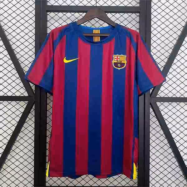Tailandia Camiseta Barcelona 1ª Retro 2005-2006 Thailandia Maglietta Calcio Prima FC Barcellona Retro 2005 2006