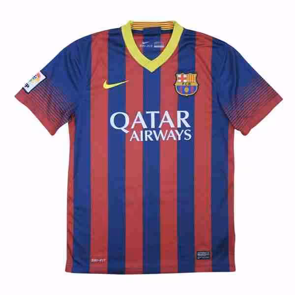 Tailandia Camiseta Barcelona 1ª Retro 2013-2014 Thailandia Maglietta Calcio Prima FC Barcellona Retro 2013 2014