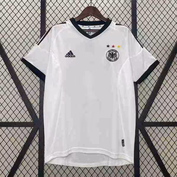 Tailandia Camiseta Alemania 1ª Retro 2002-2003 Thailandia Maglietta Calcio Prima Germania Retro 2002 2003
