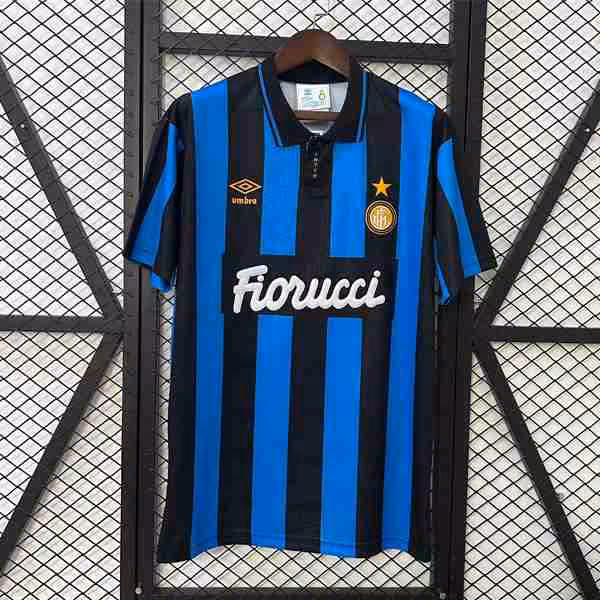 Tailandia Camiseta Inter Milan 1ª Retro 1992-1994 Thailandia Maglietta Calcio Prima Inter Milan Retro 1992 1994