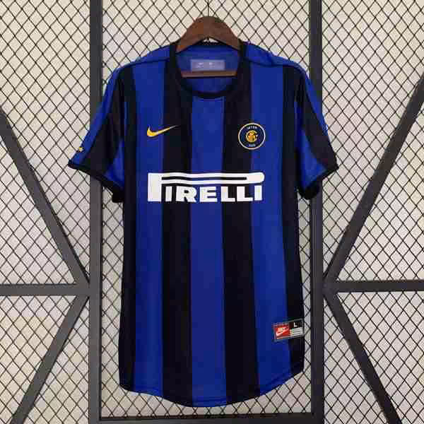 Tailandia Camiseta Inter Milan 1ª Retro 1999 2000 Thailandia Maglietta Calcio Prima Inter Milan Retro 1999 2000