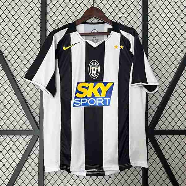 Tailandia Camiseta Juventus 1ª Retro 2004 2005 Thailandia Maglietta Calcio Prima Juventus Retro 2004 2005