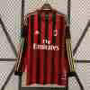 Thailandia Maglietta Calcio Prima Manica Lunga AC Milan Retro 2013 2014