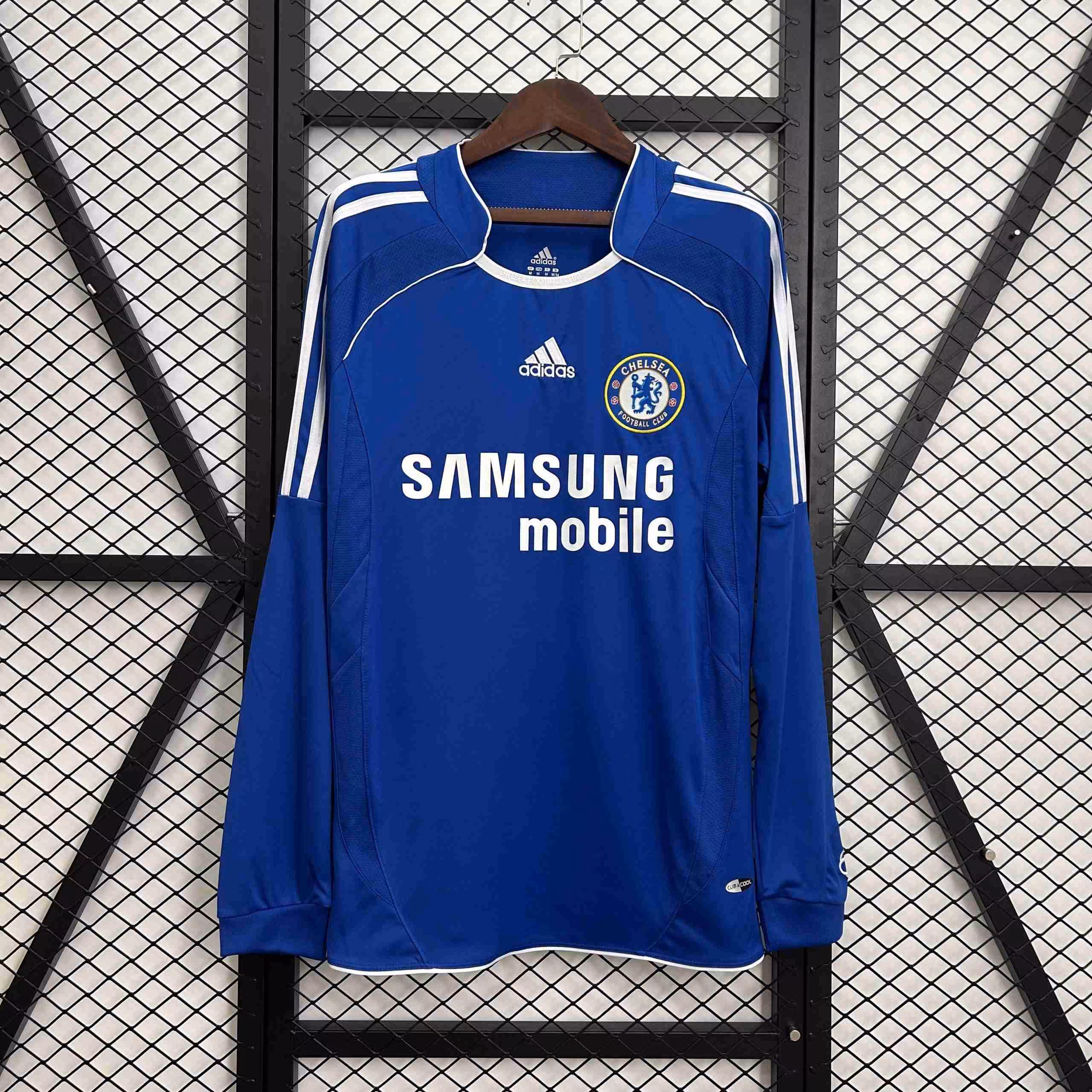 Camiseta Chelsea 1ª Retro ML 2006-2007 Thailandia Maglietta Calcio Prima Manica Lunga Chelsea Retro 2006 2007