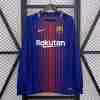 Thailandia Maglietta Calcio Prima Manica Lunga FC Barcellona Retro 2017 2018