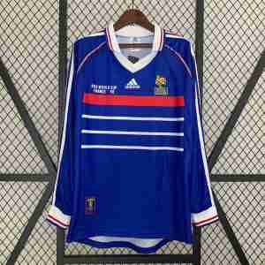 Thailandia Maglietta Calcio Prima Manica Lunga Francia Retro 1998