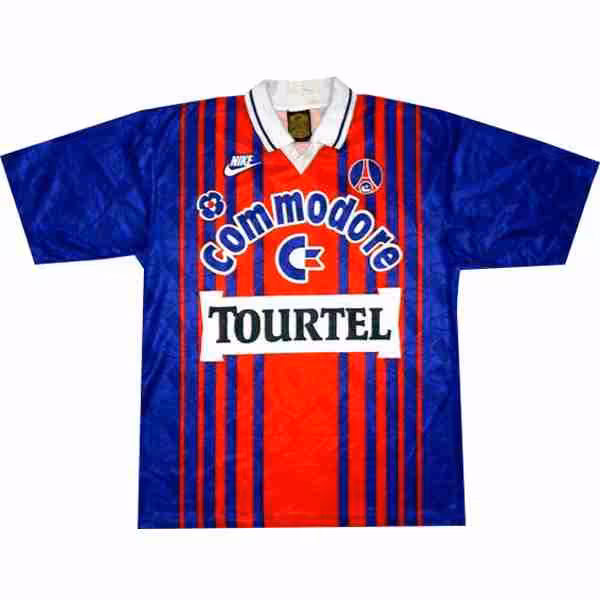 Tailandia Camiseta Paris Saint Germain 1ª Retro 1993 1994 Azul Thailandia Maglietta Calcio Prima Paris Saint Germain Retro 1993 1994