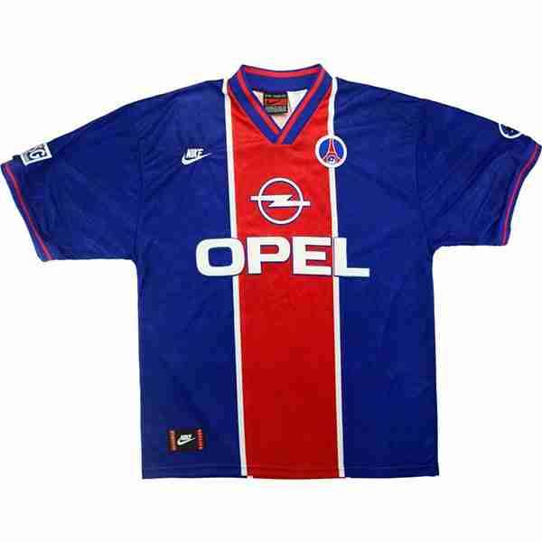 Tailandia Camiseta Paris Saint Germain 1ª Retro 1995 1996 Azul Thailandia Maglietta Calcio Prima Paris Saint Germain Retro 1995 1996