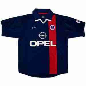 Thailandia Maglietta Calcio Prima Paris Saint Germain Retro 2001 2002 Blu