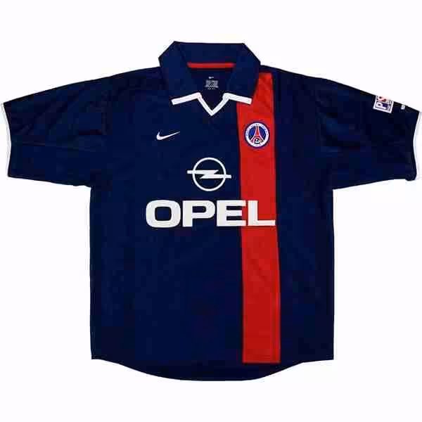 Tailandia Camiseta Paris Saint Germain 1ª Retro 2001 2002 Azul Thailandia Maglietta Calcio Prima Paris Saint Germain Retro 2001 2002 Blu
