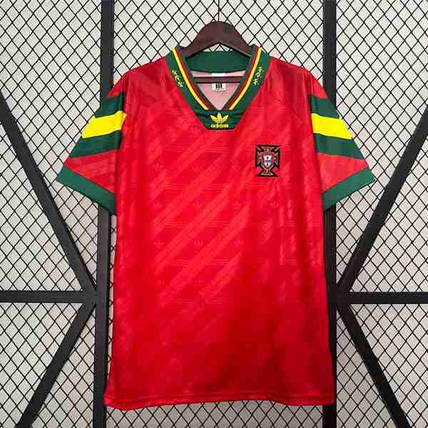 Tailandia Camiseta Portugal 1ª Retro 1992 1994 Thailandia Maglietta Calcio Prima Portogallo Retro 1992 1994