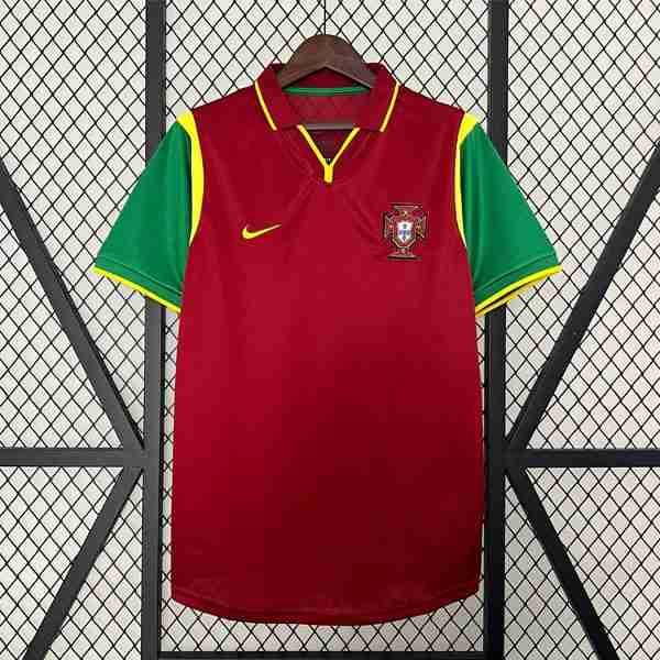 Tailandia Camiseta Portugal 1ª Retro 1999 Thailandia Maglietta Calcio Prima Portogallo Retro 1999