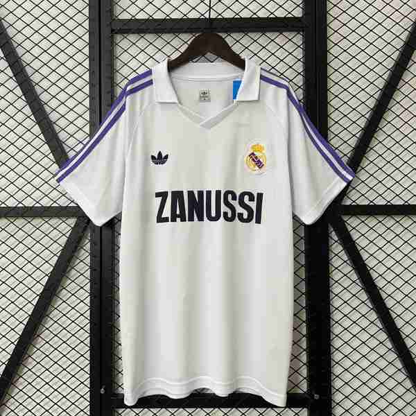 Tailandia Camiseta Real Madrid 1ª Retro 1984-1985 Thailandia Maglietta Calcio Prima Real Madrid Retro 1984 1985