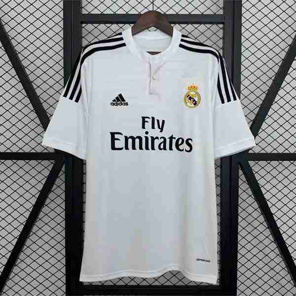 Tailandia Camiseta Real Madrid 1ª Retro 2014-2015 Thailandia Maglietta Calcio Prima Real Madrid Retro 2014 2015