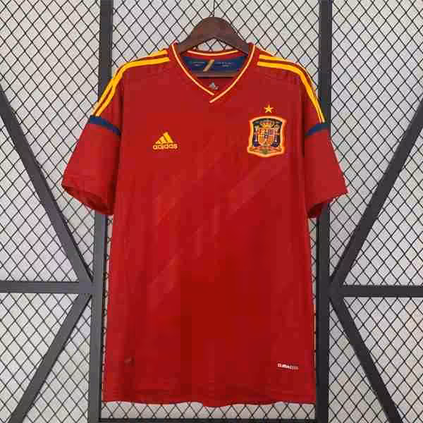 Tailandia Camiseta España 1ª Retro 2012 Thailandia Maglietta Calcio Prima Spagna Retro 2012