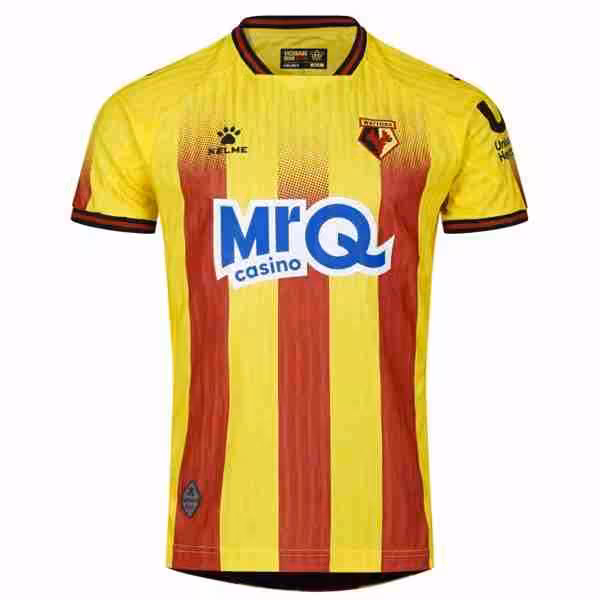 Tailandia Camiseta Watford 1ª 2025-2026 Thailandia Maglietta Calcio Prima Watford 2025 2026