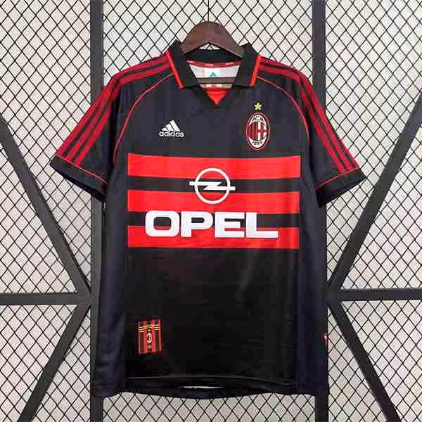 Tailandia Camiseta AC Milan 3ª Retro 1998 1999 Thailandia Maglietta Calcio Terza AC Milan Retro 1998 1999