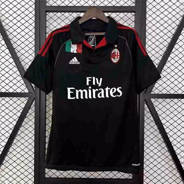 Tailandia Camiseta AC Milan 2ª Retro 2012 2013 Thailandia Maglietta Calcio Terza AC Milan Retro 2012 2013