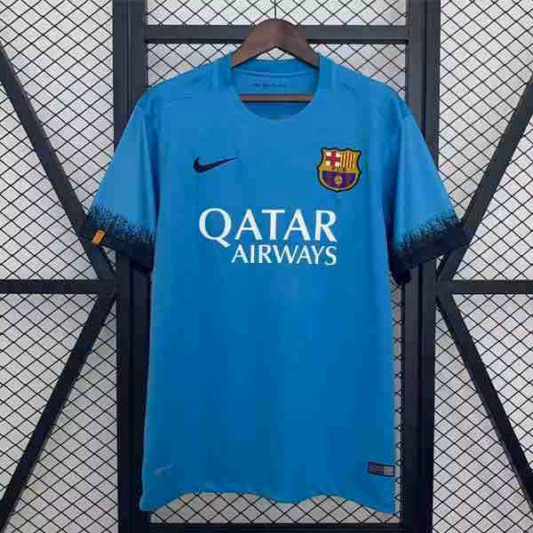 Tailandia Camiseta Barcelona 3ª Retro 2015-2016 Thailandia Maglietta Calcio Terza FC Barcellona Retro 2015 2016