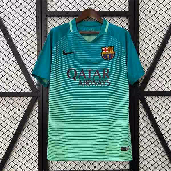 Tailandia Camiseta Barcelona 3ª Retro 2016-2017 Thailandia Maglietta Calcio Terza FC Barcellona Retro 2016 2017