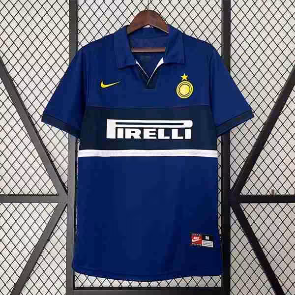 Tailandia Camiseta Inter Milan 3ª Retro 1998 1999 Thailandia Maglietta Calcio Terza Inter Milan Retro 1998 1999