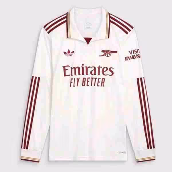Tailandia Camiseta Arsenal 3ª ML 2025-2026 Thailandia Maglietta Calcio Terza Manica Lunga Arsenal 2025 2026