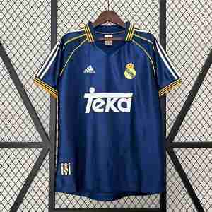 Thailandia Maglietta Calcio Terza Real Madrid Retro 1998 2000