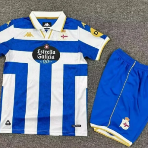 Maglietta Calcio Deportivo De La Coruña Prima Set Bambino 2025 2026
