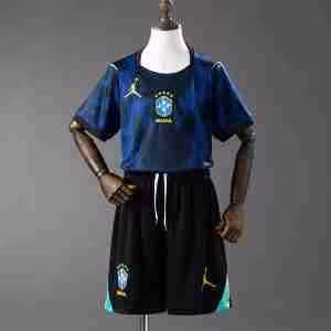 Maglietta Calcio Brasile Away Set Bambino 2026