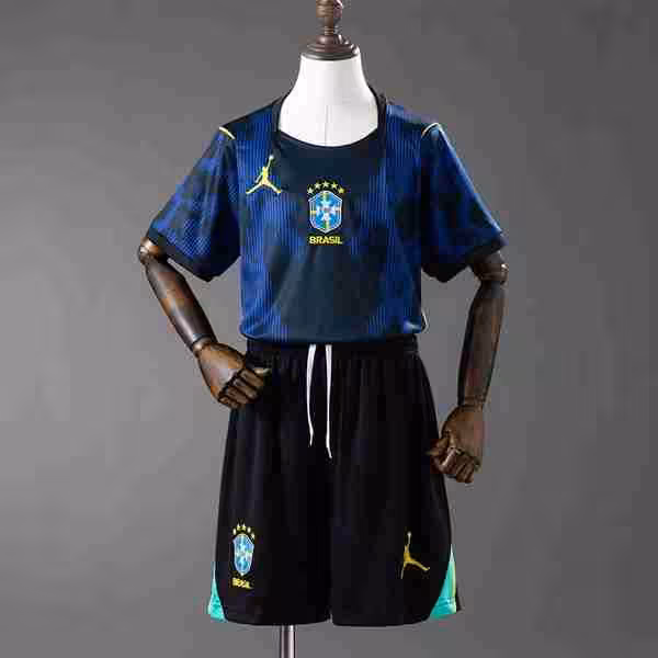 Camiseta Brasil 2ª Niño 2026 Maglietta Calcio Brasile Away Set Bambino 2026