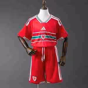 Maglietta Calcio Gales Prima Set Bambino 2026