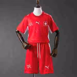 Maglietta Calcio Suiza Prima Set Bambino 2026