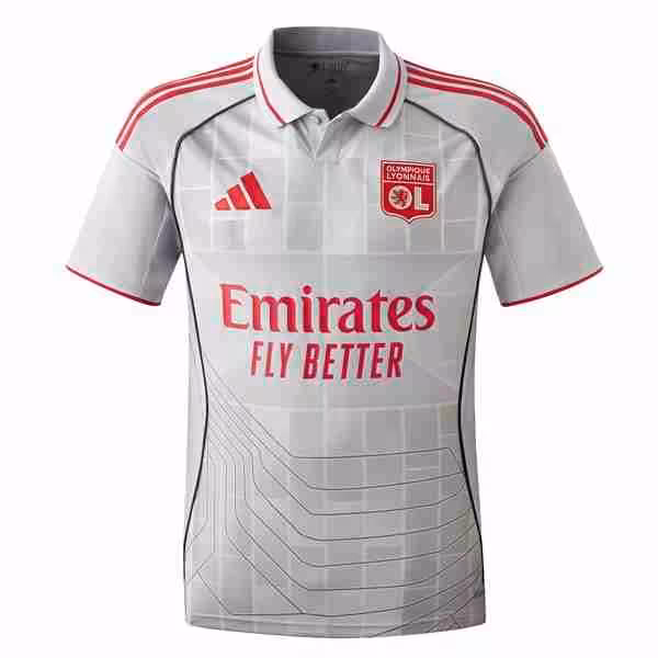 Tailandia Camiseta Lyon 3ª 2025-2026 Maglietta Calcio Terza Olympique Lione 2025 2026