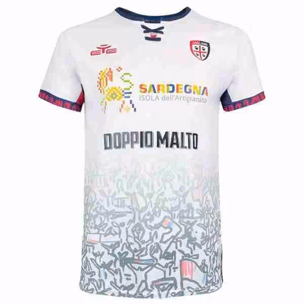 Tailandia Camiseta Cagliari Calcio 2ª 2025-2026 Thailandia Maglietta Calcio Away Cagliari Calcio 2025 2026